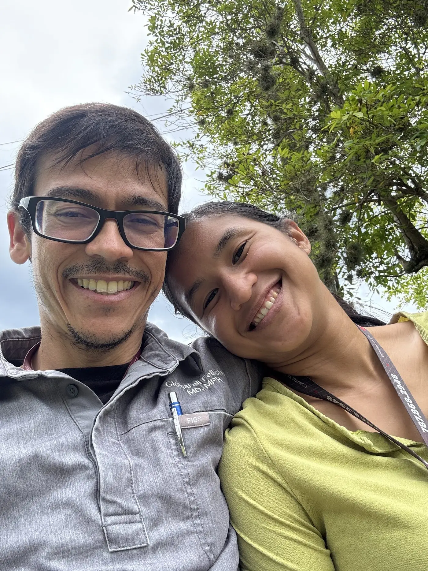 Giomarell and Chelsea on a trail in western Puerto Rico