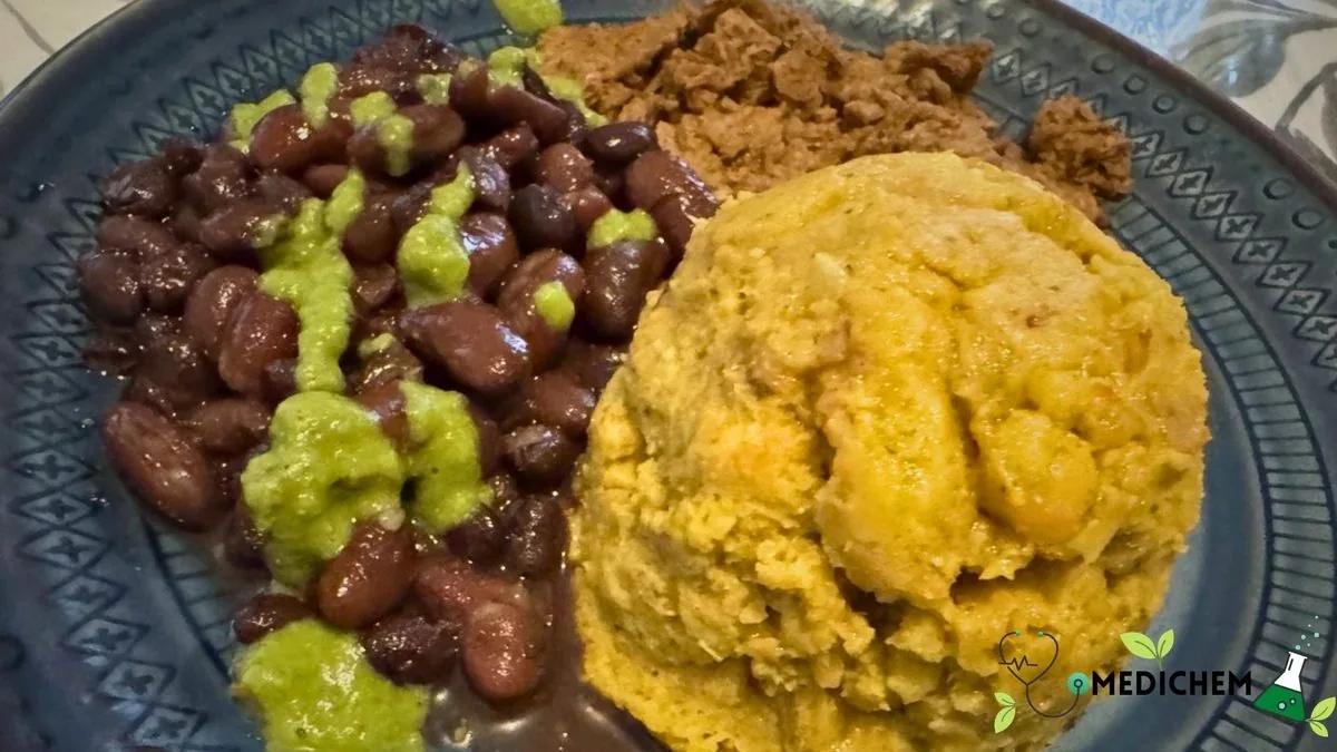 Una comida casera a base de plantas