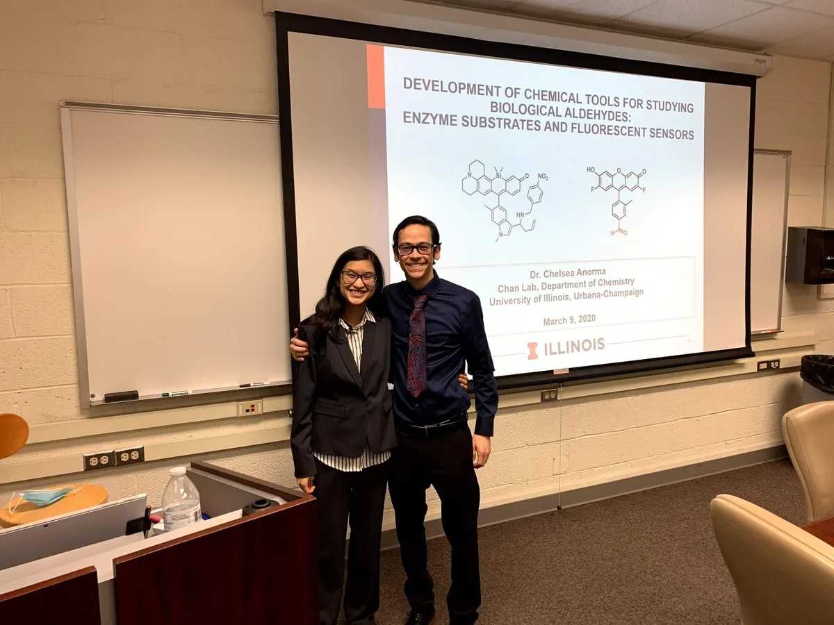 Giomarell and Chelsea presenting together